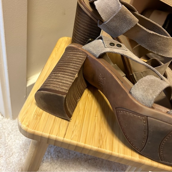 Franco Sarto Sabine Suede Leather Sandals - Picture 6 of 13
